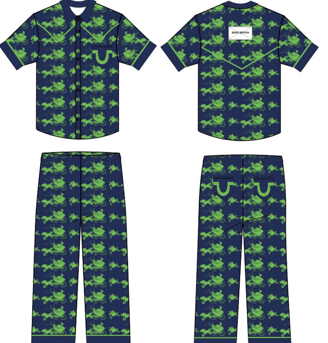 The Riding Shotgun Pajama Set-PREORDER