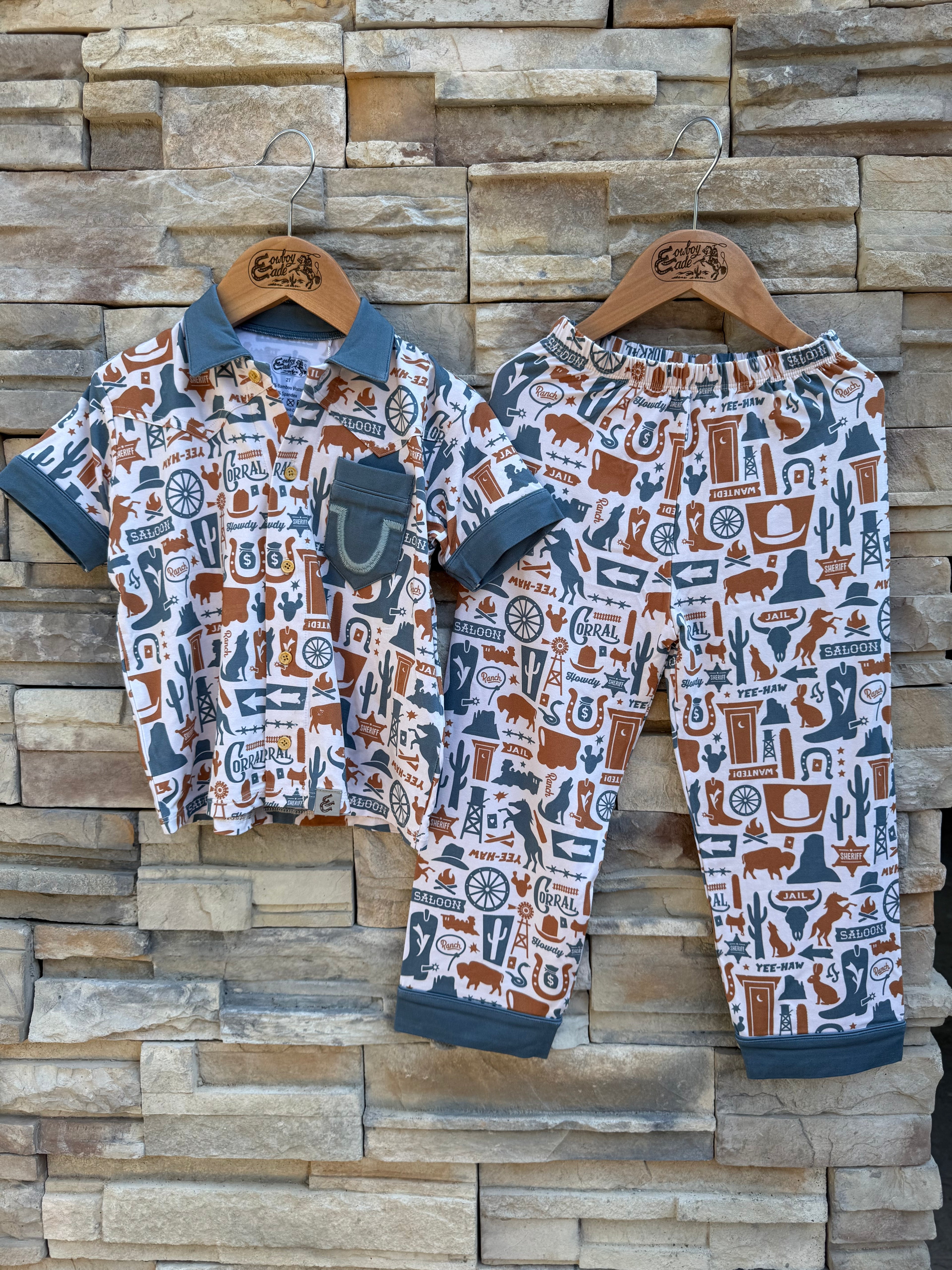 Wild & Western Pajama Set-PREORDER
