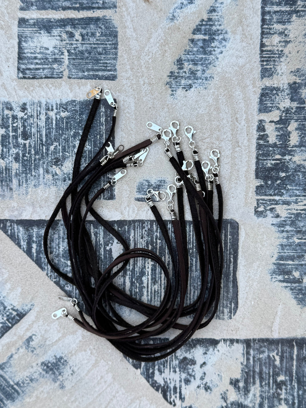 Sterling Silver Deerskin Cord-Dark Chocolate