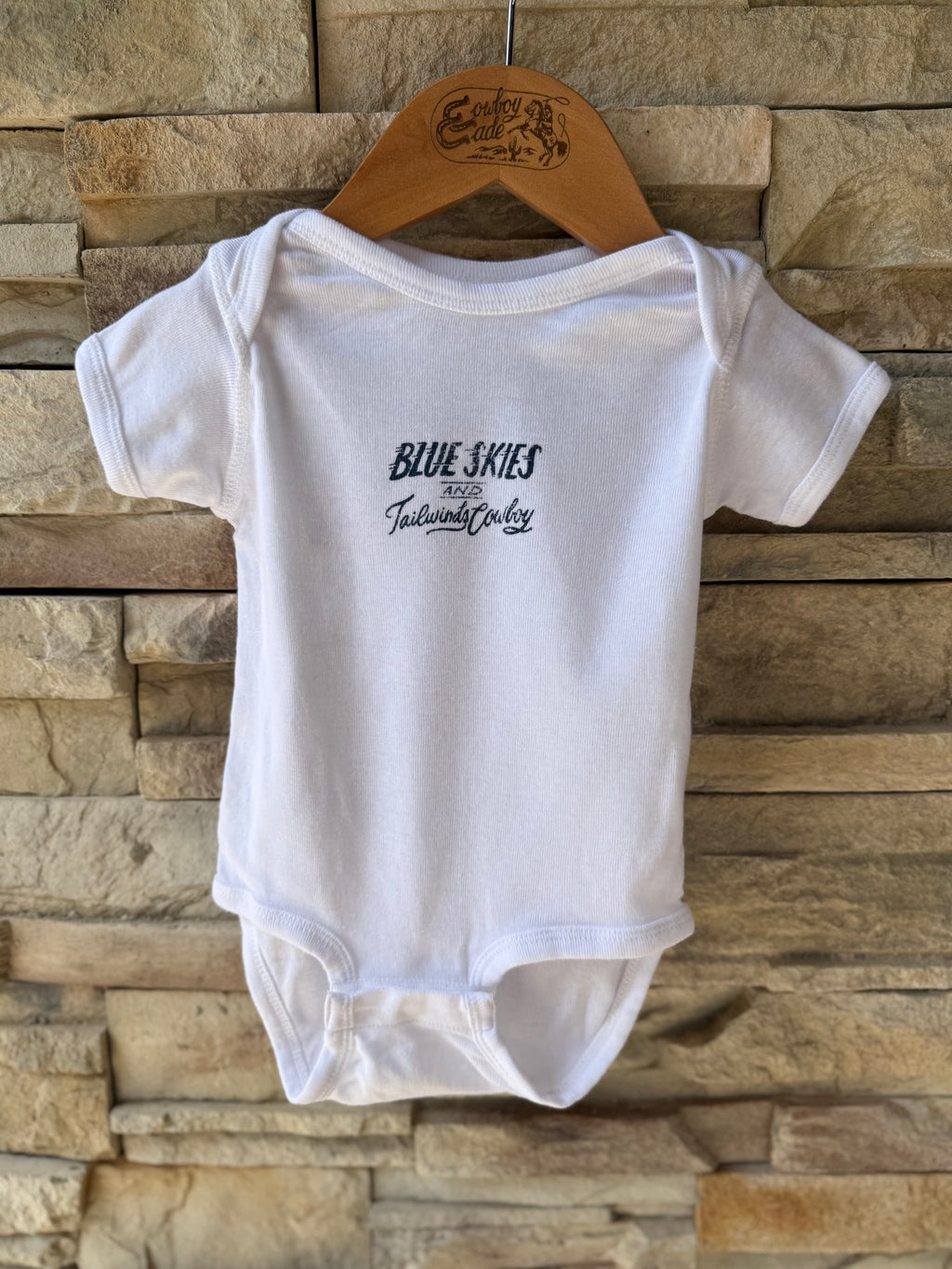 Blue Skies & Tailwinds Cowboy Onesie