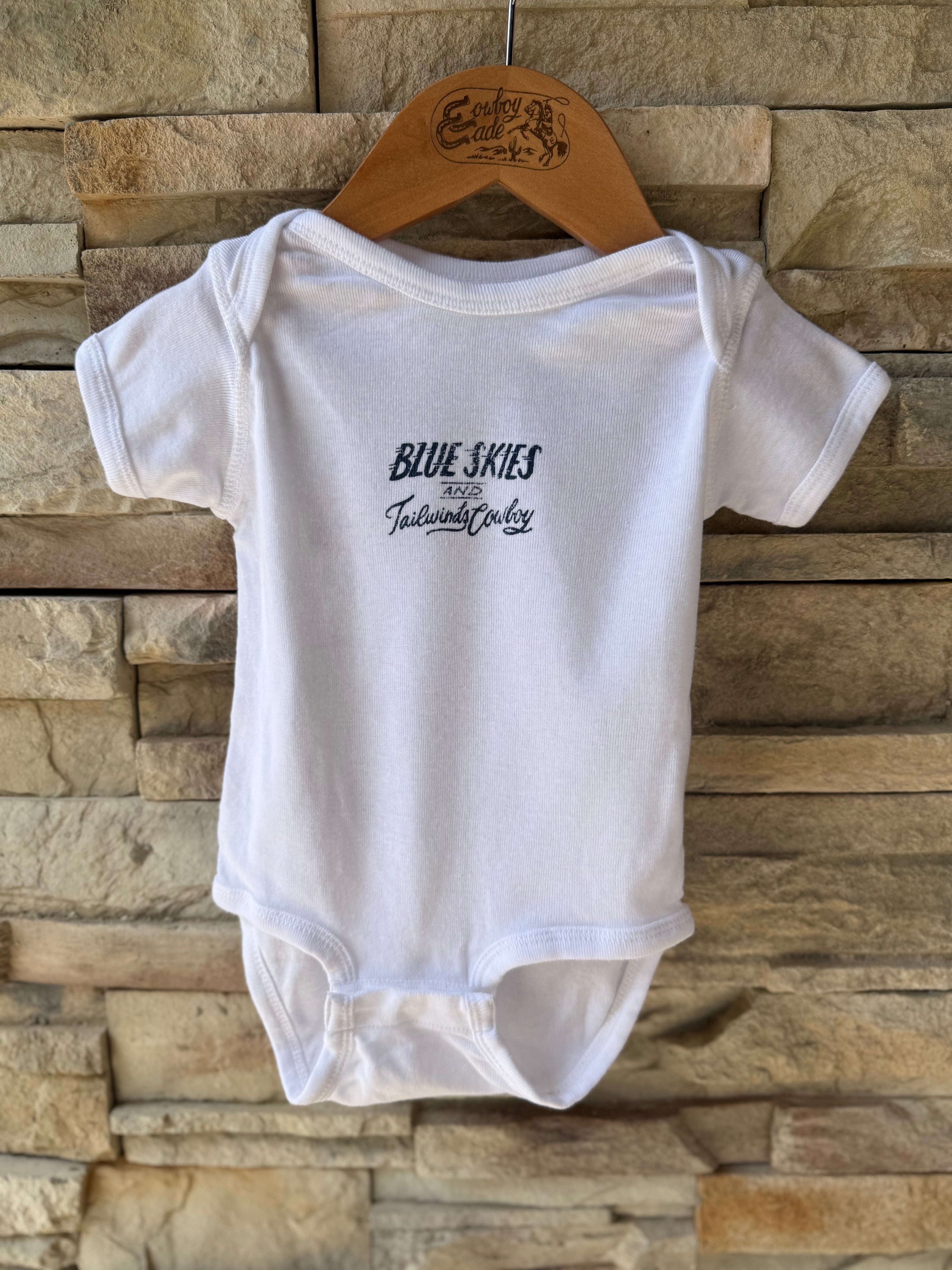 Blue Skies & Tailwinds Cowboy Onesie